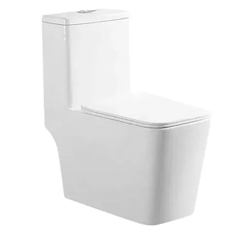 كرسي دورة مياه هوميك أبيض 69×37.5×78.5 سم